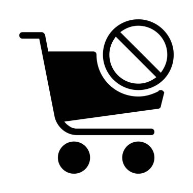 Basit vektör çizim simgesi geçersiz veya görevden sepeti