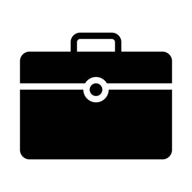 Evrak çantası ile beyaz arka plan üzerinde izole tutamaç simgesi 