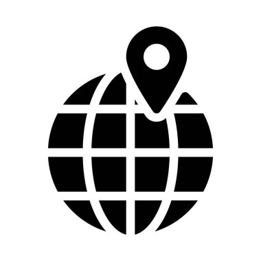 Global pozisyon beyaz arka plan üzerinde izole uydu