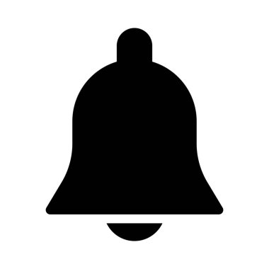 Bell veya bildirim simgesi, vektör tasarımı