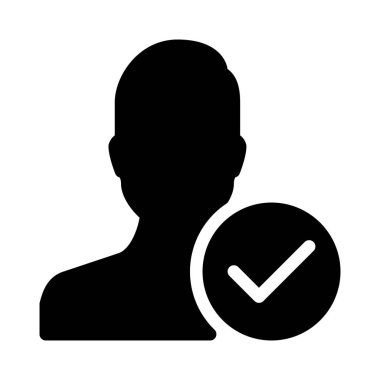 Basit vektör illüstrasyon işareti doğrulanmadı Kullanıcı