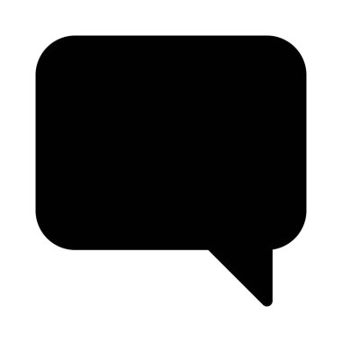 Konuşma veya kabarcık sohbet basit vektör çizim