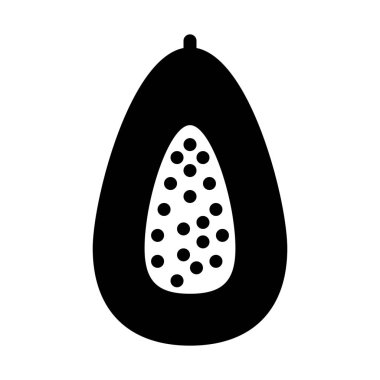 Beyaz arka plan üzerinde izole organik Papaya meyve 