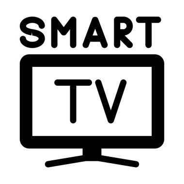 Düz akıllı Tv basit vektör çizim