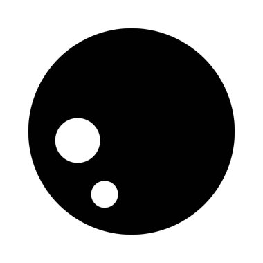 Beyaz arka plan üzerinde izole dolunay evresi