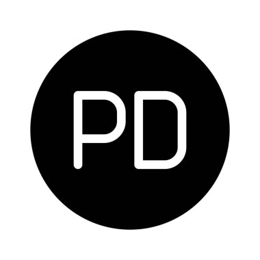 Kamu malı beyaz arka plan üzerinde izole işareti 