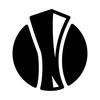 Basit vektör illüstrasyon işareti Futbol Şampiyonası Kupası