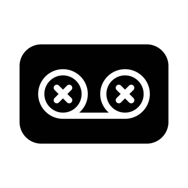 Cassette Audio Symbole Recoder — Image vectorielle