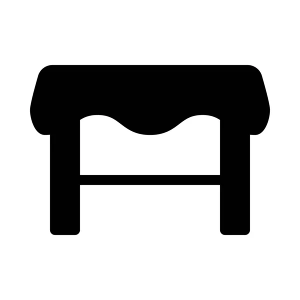 Egyszerű Vektoros Illusztráció Asztal Lapot Cover — Stock Vector