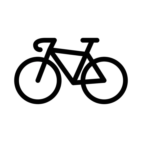 Hiking Bike Ride Icon Isolated White — Stockvector