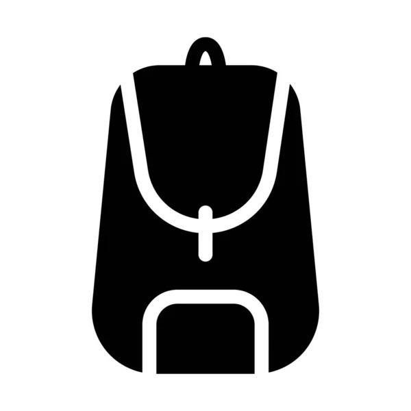 Simple Vector Illustration Carry School Bag — Stock Vector