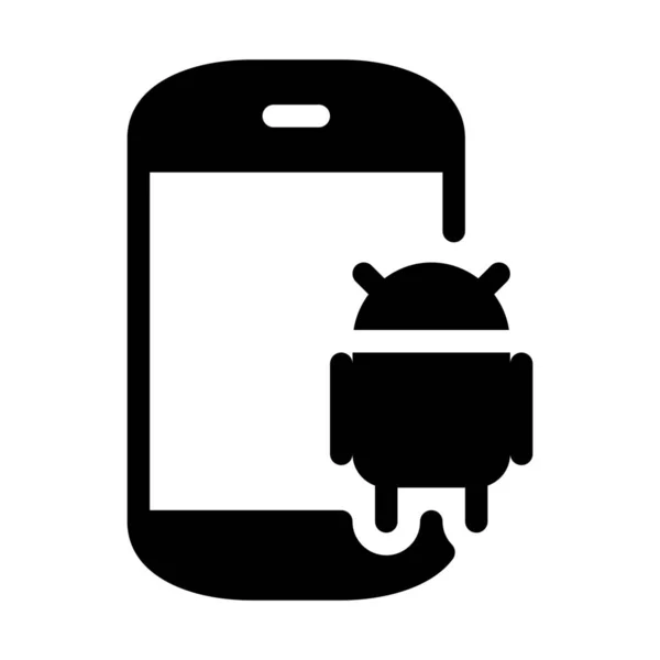 Φορητή Android Smartphone Διανυσματική Σχεδίαση — Διανυσματικό Αρχείο
