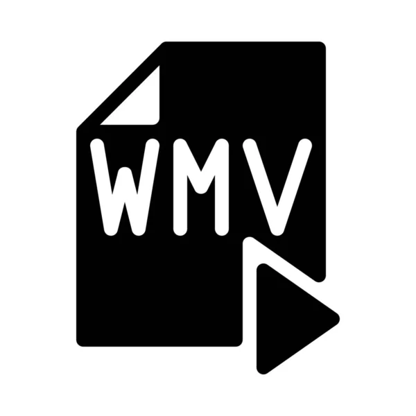 Illustration Vectorielle Simple Format Audio Wma — Image vectorielle