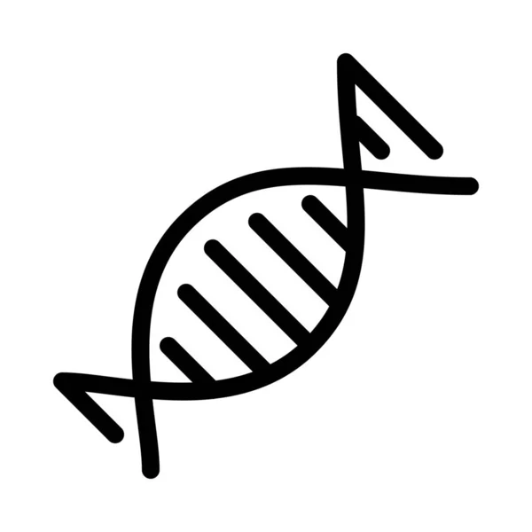 Ikona Ilustracja Proste Wektor Genetyczny Sekwencjonowania Dna — Wektor stockowy