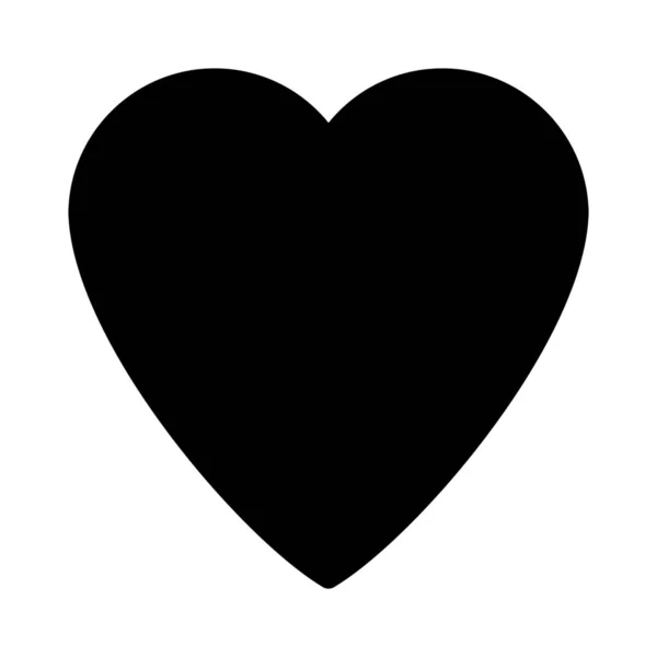 Символ Серця Або Любові Ізольовано Білому Тлі — стоковий вектор