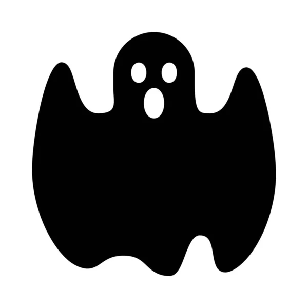 Φάντασμα Απομονωμένο Λευκό Φόντο — Διανυσματικό Αρχείο