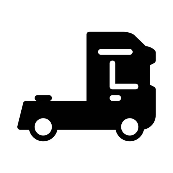 Sinal Ilustração Vetorial Simples Caminhão — Vetor de Stock