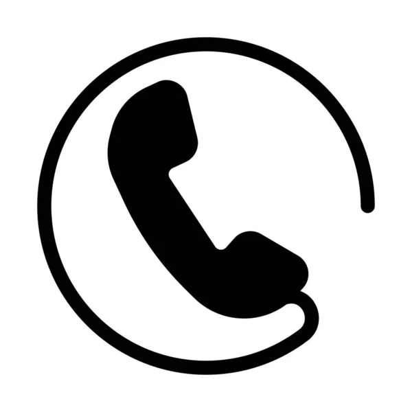 公衆電話サービスの単純なベクトルの図記号 — ストックベクタ