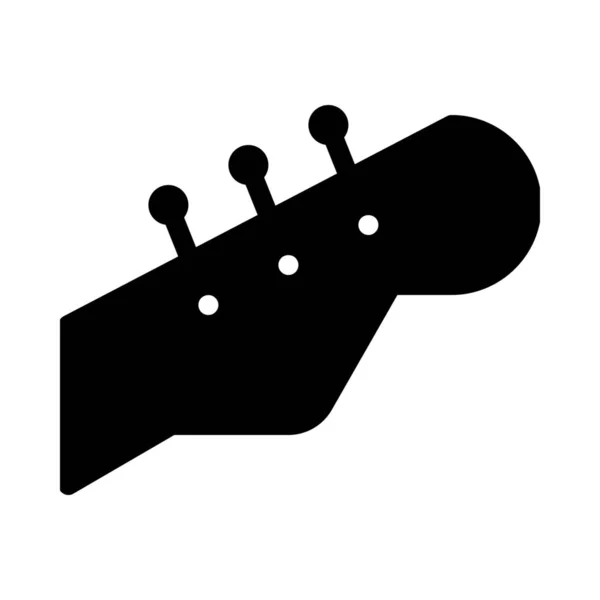 Electric Guitar Adjustment Icon Isolated White — Stock Vector