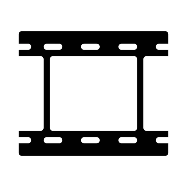 Film Reel Stripe Aislado Sobre Fondo Blanco — Vector de stock