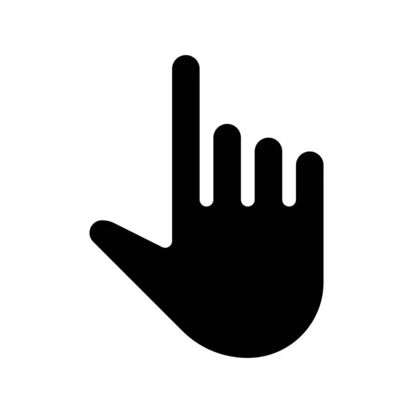 链接选择白色上隔离的手势图标 — 图库矢量图片