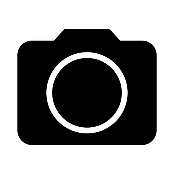 Fotoaparát Nebo Fotografické Symbol Vektorové Ilustrace — Stockový vektor