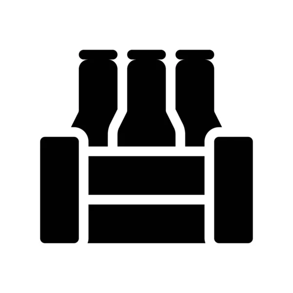 Caja Botellas Cerveza Diseño Vectores — Archivo Imágenes Vectoriales
