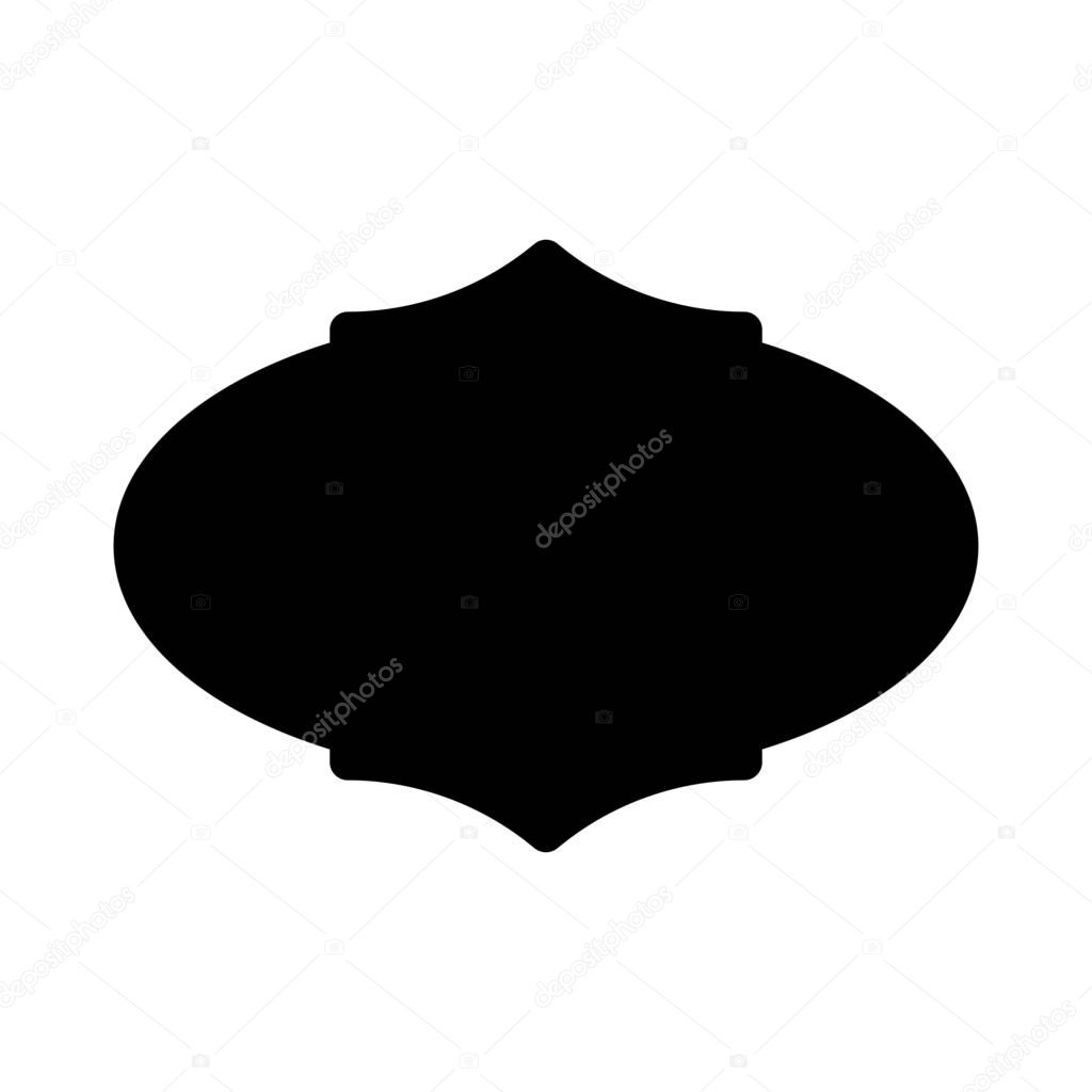 simple vector illustration icon of blank pattern frame