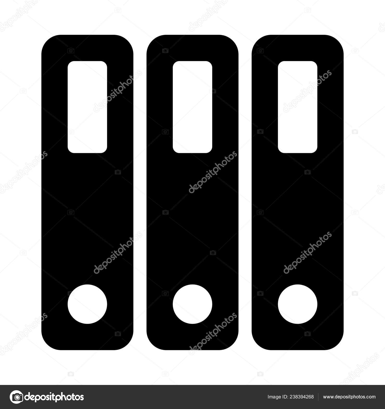 Box Files Organized Isolated White Background Stock Vector Image by