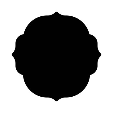 Basit vektör çizim simgesi boş şekli çerçeve