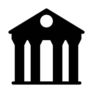 Beyaz arka plan üzerinde izole Global Bankası yapısı