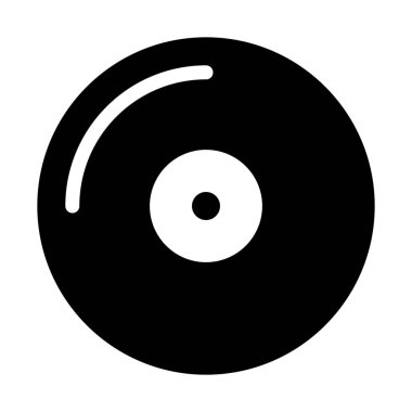 Basit vektör çizim simgesi boş CD