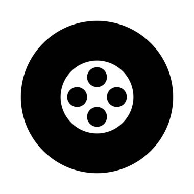 Düğmeyi ve anahtarı simgesi üzerinde beyaz izole