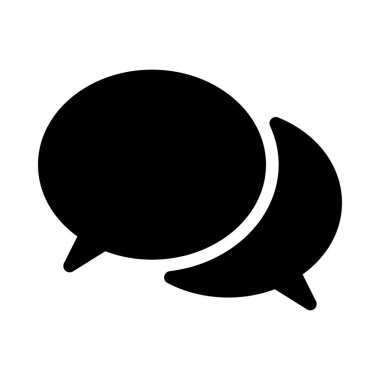 Konuşma elips balonlar basit vektör çizim