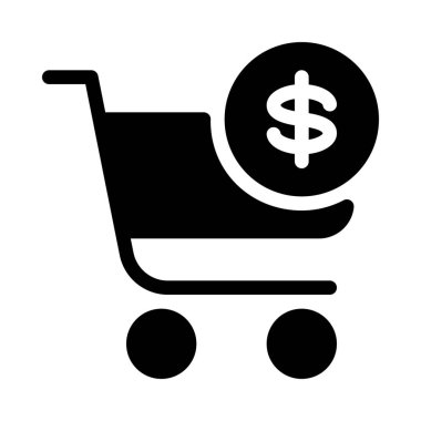 Dolar işareti alışveriş sepeti