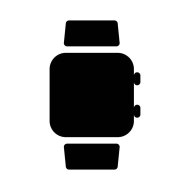 Smartwatch kare yüz basit vektör çizim