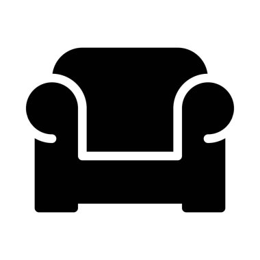 Basit vektör çizim oturma odası kanepe