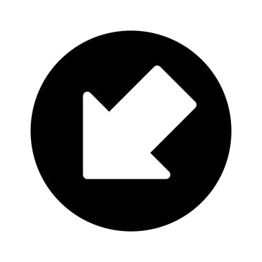 Güney Batı işareti basit vektör çizim