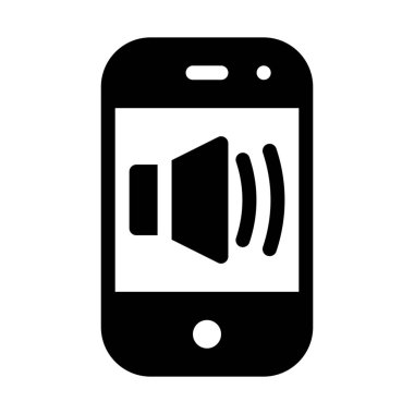 Telefon hoparlörler üzerinde basit vektör çizim