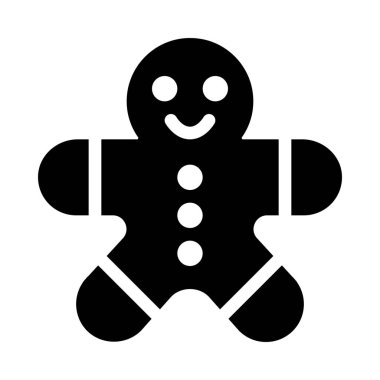 Adam şeklinde çerez beyaz arka plan üzerinde