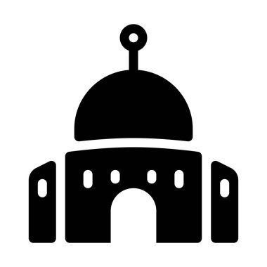 Basit vektör illüstrasyon işareti Temple Mount İsrail