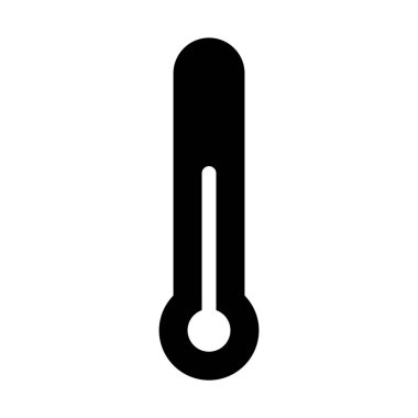 Basit vektör illüstrasyon işareti sıcaklık termometre ölçme