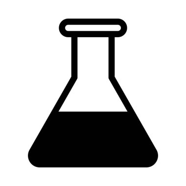 Basit vektör illüstrasyon işareti konik Test Flusk