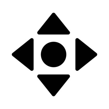 simple vector illustration of Scroll All Directions