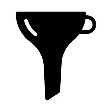 Beyaz arka plan üzerinde izole huni