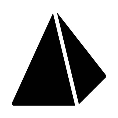 İzometrik piramit şeklinde beyaz arka plan üzerinde izole 