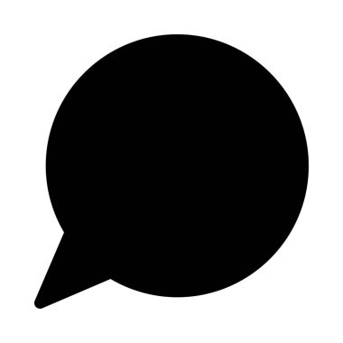 Elips konuşma balonu beyaz arka plan üzerinde izole