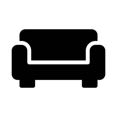 Basit vektör çizim simgesini oda mobilya kanepe
