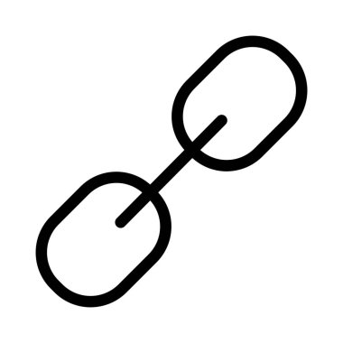 Beyaz üzerinde yalıtılmış Bağlantı veya Dosya Eki simgesi