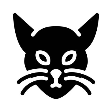 Domistic kedi ya da Kitty, basit siyah çizgi resimde beyaz arka plan üzerinde